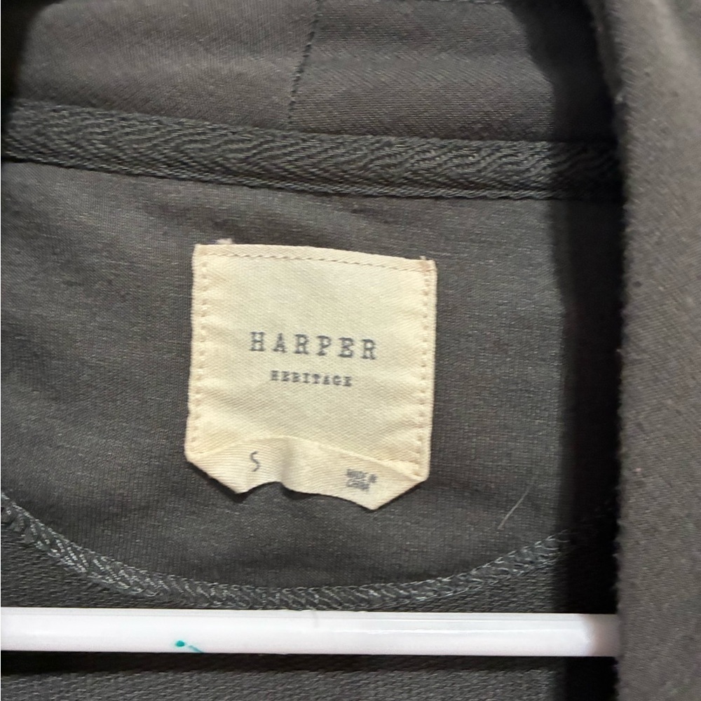 Harper Heritage Womens Gray Long Vest Zipper Detail Small - Picture 5 of 7